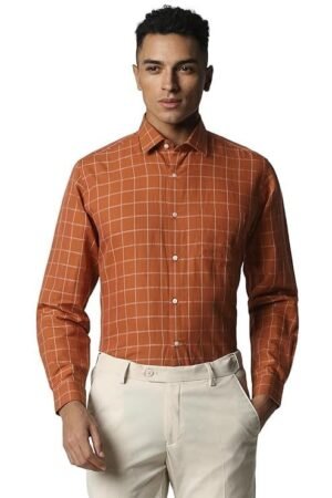 Van Heusen Men's Linen Regular Fit Shirt