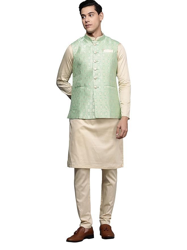 DIWAS BY MANYAVAR Mens Kurta Jacket Set