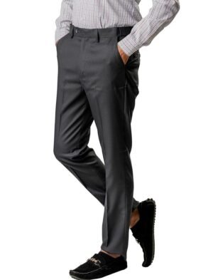 Jack and Jini Formal Pant with Expandable Waist for Men. Regular Fit, Flat Front, Premium Lycra Fabric for Office, Party and Casual Wear