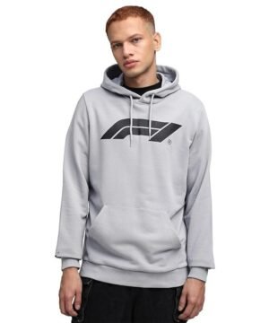 Puma , Men, F1 ESS Logo Hoodie, Gray Echo, L