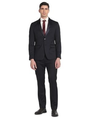 Arrow Men's Polyester Double Breasted Business Suit Pants Set