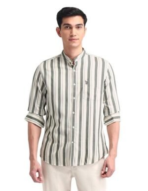 U.S. POLO ASSN. Denim Co. Men's Pure Cotton Slim Fit Shirt