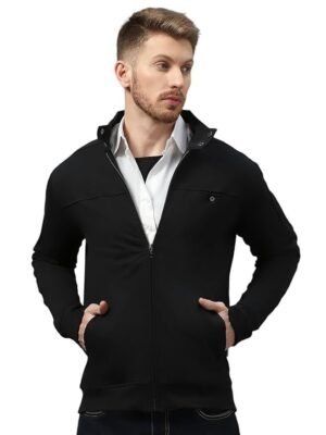 Dream of Glory Inc. Men's Standard Length Cotton Blend Solid Regular Jacket