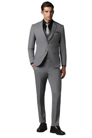 Louis Philippe Men's Polyester Blend Three Piece Suit-Dress Set