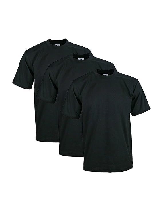 Pro Club Men's 3-Pack Heavyweight Cotton Short Sleeve Shirts