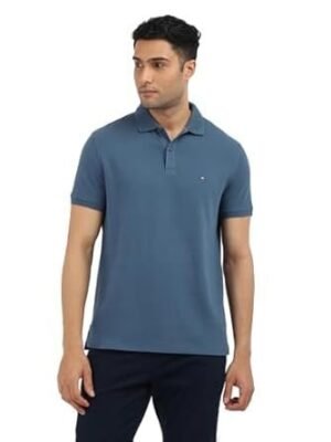 Tommy Hilfiger Men's Cotton Solid Regular Fit Polo