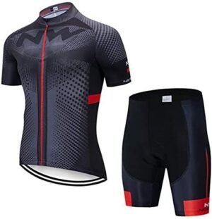 PROTOS INDIA.NET ™ Cycle Suits for Men, Cycling, Jersey, Men, Mountain Bike, Short Sleeve, Street Bike Clothing, MTB Summer Clothing Set Printed Men & Women Black, Red Swimsuit