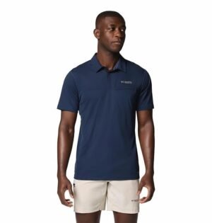 Columbia Men Omni-Freeze Cirque River Pro Hiking and Trekking Polo Tshirt