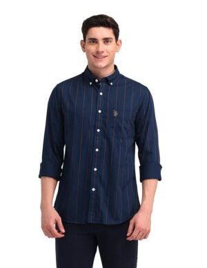 U.S. POLO ASSN. Men's Striped Tailored Fit Shirt