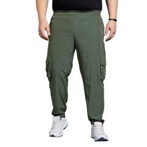 Bigbanana Plus Size Men's Regular Fit Solid Trackpants