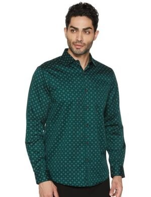 Allen Solly Men Cotton Regular Fit Printed Formal Ceremonial Shirt